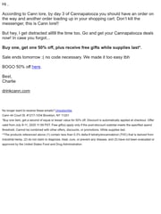 Email Inspiration from Charlie from Cann
