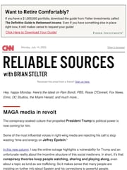Email Inspiration from CNN Reliable Sources