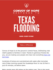 Email Inspiration from Convoy of Hope