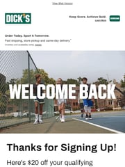 Email Inspiration from DICK'S Sporting Goods