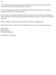 Email Inspiration from Diego Herrera