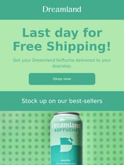 Email Inspiration from Dreamland Koffucha