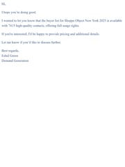 Email Inspiration from Eshal Green