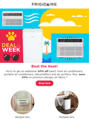 Email Inspiration from Frigidaire Appliances
