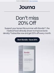 Email Inspiration from Journa Health