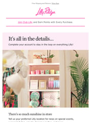 Email Inspiration from Lilly Pulitzer