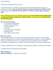 Email Inspiration from Melody Anderson
