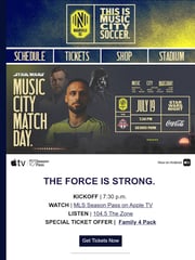 Email Inspiration from Nashville SC
