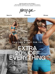 Email Inspiration from Nasty Gal