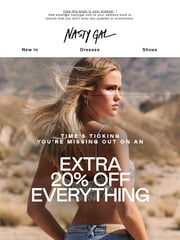 Email Inspiration from Nasty Gal