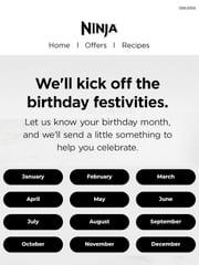 Email Inspiration from Ninja Kitchen