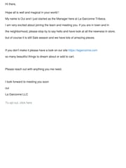 Email Inspiration from Noah at La Garconne LLC