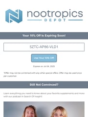 Email Inspiration from Nootropics Depot