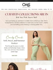 Email Inspiration from ONE MINUTE SAREE