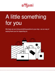 Email Inspiration from Origami Rack