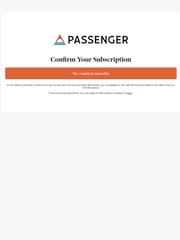 Email Inspiration from Passenger