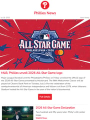 Email Inspiration from phillies.com