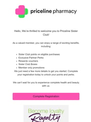 Email Inspiration from Priceline Pharmacy Australia