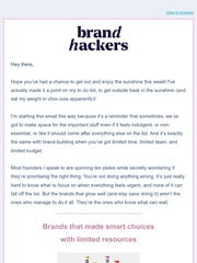 Email Inspiration from Rachel from Brand Hackers