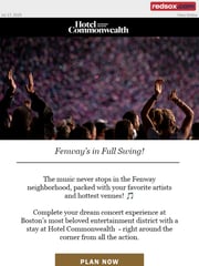 Email Inspiration from redsox.com Partners