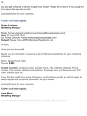 Email Inspiration from Renee Linskens