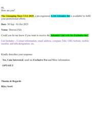 Email Inspiration from Riley Scott
