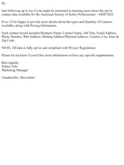 Email Inspiration from Sidney Vale