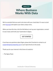 Email Inspiration from Sigma Team