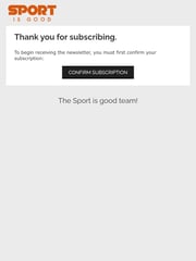 Email Inspiration from Sport is good