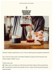 Email Inspiration from Steady State Roasting