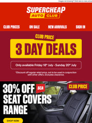 Email Inspiration from Supercheap Auto Club