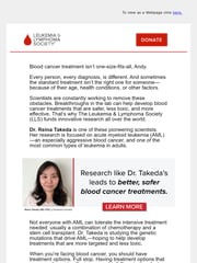 Email Inspiration from The Leukemia & Lymphoma Society