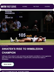Email Inspiration from WTA First Serve
