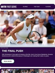 Email Inspiration from WTA First Serve