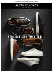 Email Inspiration from Allen Edmonds