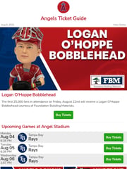 Email Inspiration from angels.com Ticketing