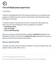 Email Inspiration from Basecamp (Email Love)