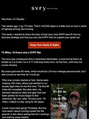 Email Inspiration from Claudia from SVRY Nutrition