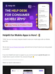 Email Inspiration from Dominik from HelpKit