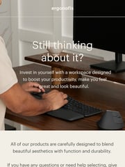 Email Inspiration from Ergonofis