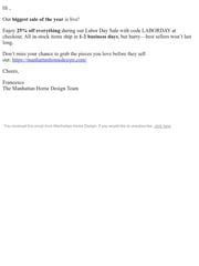 Email Inspiration from Francesco | Manhattan Home Design