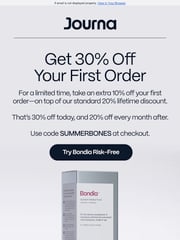 Email Inspiration from Journa Health