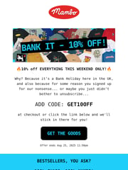 Email Inspiration from Mambo