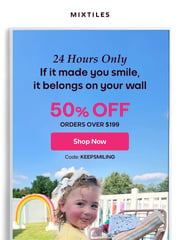 Email Inspiration from Mixtiles