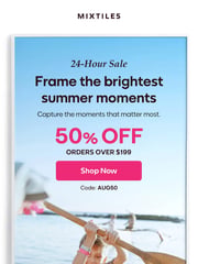 Email Inspiration from Mixtiles
