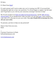 Email Inspiration from Rami Pabon at Bask