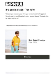 Email Inspiration from Rapanui Clothing