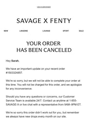 Email Inspiration from Savage X Fenty