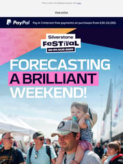 Email Inspiration from Silverstone Festival