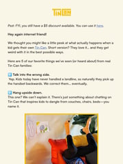 Email Inspiration from Tin Can